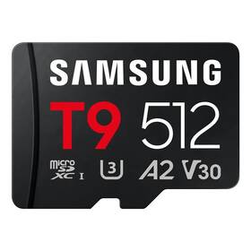 Paměťová karta Samsung T9 MicroSDXC 512GB UHS-I U3 (200R/130W) černá

