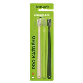 Sada zubních kartáčků HERBADENT ORIGINAL ECO 3 (3 ks) 

