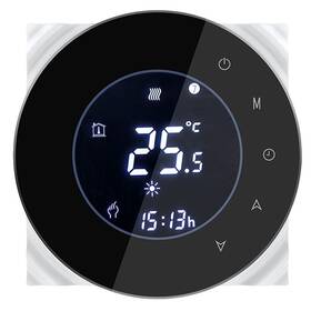 Termostat iQtech SmartLife GALW-B, WiFi termostat pro kotle s potenciálovým spínáním černý

