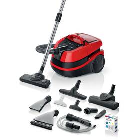 Víceúčelový vysavač Bosch BWD421PET červená barva
