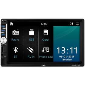 Autorádio s LCD AKAI CA-2DIN7135S černé

