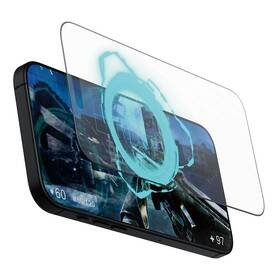 Tvrzené sklo PanzerGlass Gaming na Apple iPhone 16 Pro Max s instalačním rámečkem 

