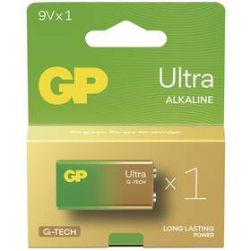 Baterie alkalická GP Ultra 9V (6LF22), 1 ks 

