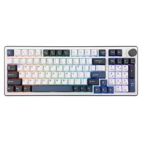 Klávesnice White Shark EXCALIBUR, KTT Wine Red, US layout bílá

