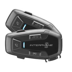 Handsfree Interphone U-COM7R pro uzavřené a otevřené přilby Twin Pack černé

