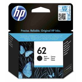 Inkoustová náplň HP 62, 200 stran černá

