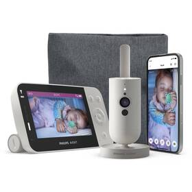 Dětská elektronická chůva Philips SCD953/26 bílá barva
