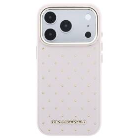 Kryt na mobil Karl Lagerfeld PU Perforated Gold Dots MagSafe na Apple iPhone 17 Pro růžový

