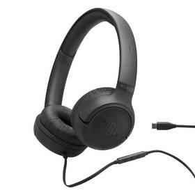 Sluchátka JBL Tune 530, USB-C černá barva
