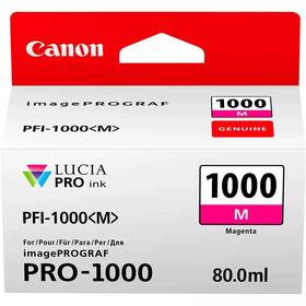 Inkoustová náplň Canon PFI-1000 M, 80 ml purpurová

