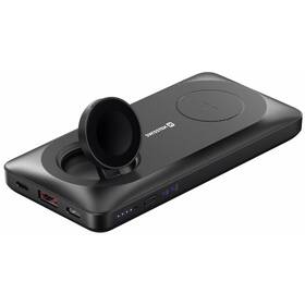 Powerbanka Swissten 10 000 mAh, 2v1 Apple Watch a MagSafe černá barva
