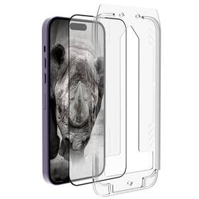 Tvrzené sklo RhinoTech 2.5D na Apple iPhone 15 Pro Max + samoaplikátor 

