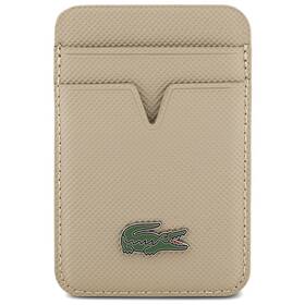 Peněženka Lacoste PU Iconic Petit Pique MagSafe béžová

