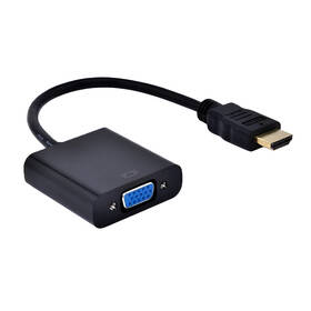 Redukce AQ HDMI, VGA (D-SUB) + konektor audio výstup 3,5 mm Jack (samice) 

