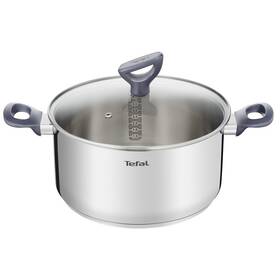 Hrnec s poklicí Tefal G7124645, 24 cm nerez


