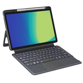 Pouzdro na tablet s klávesnicí Spello by Epico s podsvícenou klávesnicí na Samsung Tab A9+ 11″ - CZ černé

