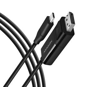 Kabel Axagon USB-C / DisplayPort, 1,8m, 4K/60Hz černý

