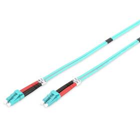 Kabel Digitus Optic Patch, LC / LC, Multimode, OM3, 50/125 µ, 1m modrý

