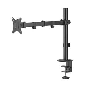 Držák Gembird MA-D1-01, single, pro monitor, naklápěcí, pro úhlopříčky 17"-32”, nosnost 9kg černý

