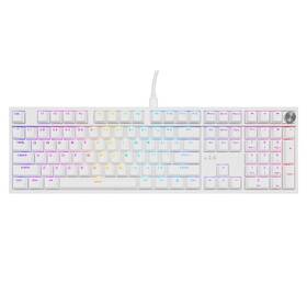 Klávesnice Genesis THOR 404 RGB, Gateron Yellow Pro, US layout bílá

