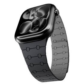 Řemínek Epico Magnetic+ Silicone na Apple Watch SE (40mm)/Series 1-9 (38/40/41mm) 10-11 (42mm) černý

