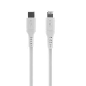 Kabel FIXED Liquid silicone USB-C/Lightning s podporou PD, MFi, 2m bílý

