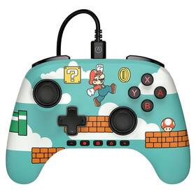 Gamepad PowerA Advantage - Nintendo Switch 2 - Super Mario Time tyrkysový

