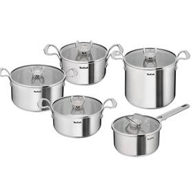 Sada nádobí Tefal E529SA25, 10 ks nerez

