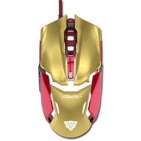 Myš E-Blue IRON MAN ARMOR zlatá

