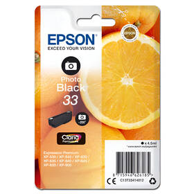 Inkoustová náplň Epson 33, 200 stran - foto černá 

