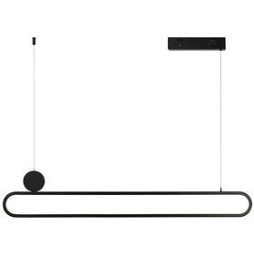 Závěsné svítidlo IMMAX NEO LITE OVALE SMART 122cm 50W s podporou BEACON, Wi-Fi, TUYA černá barva
