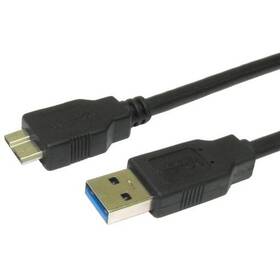 Kabel AQ USB 3.0/micro USB, 0,5m černý


