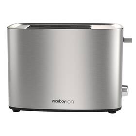 Topinkovač Niceboy Cruncher C4 Stainless Steel stříbrná barva
