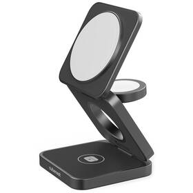 Bezdrátová nabíječka Cubenest S312 Pro 3v1 s MagSafe černá barva
