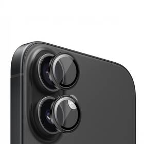 Ochranné sklo čočky fotoaparátu Mobile Origin Sapphire Lens guards na Apple iPhone 16/16 černé

