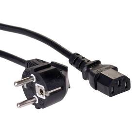 Kabel Akyga napájecí 230V, tří pólový, 1,5 m černá barva

