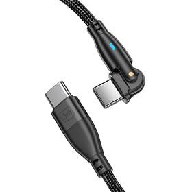 Kabel 3mk rychlonabíjecí Hyper Cable N-SERIES USB-C / USB-C, Power Delivery, QC 3.0, 100W, 1m, otočný černý

