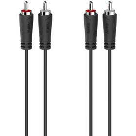 Kabel Hama audio, 2x Cinch/2x Cinch, 3m černý

