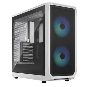 Case FRACTAL DESIGN Focus 2 RGB Tempered Glass Clear Tint bílá

