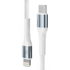 Kabel 3mk N-SERIES USB-C/Lightning 50cm PD 3.0 9V/3A 27W bílý

