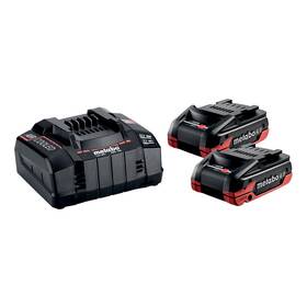  Set baterie a nabíječky Metabo 2 x LiHDX 4,0 Ah