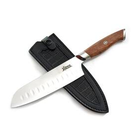 Nůž MaceMaker Santoku, SanMai nerezová ocel 
