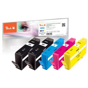 Inkoustová náplň Peach HP 655, MultiPack Plus, 2x19, 3x12 ml - CMYK 

