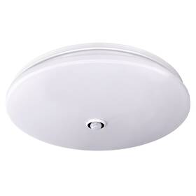 Stropní svítidlo Solight Plain s PIR sensorem, 18W, 1260lm, 3000K, kulaté, 33cm bílé

