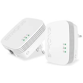 Síťový rozvod LAN po 230V Strong 600 DUO MINI bílý

