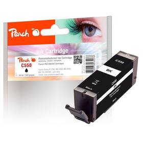 Inkoustová náplň Peach Canon PGI-550PGBK, 330 stran černá

