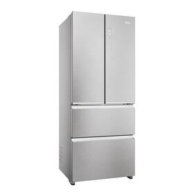 Chladnička s mrazničkou Haier HFR3718DNMM stříbrná


