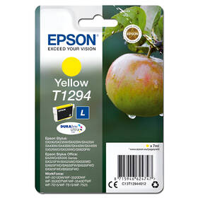 Inkoustová náplň Epson T1294, 7 ml žlutá


