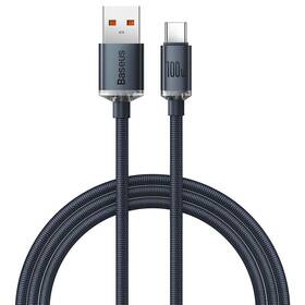 Kabel Baseus Crystal Shine Series USB/USB-C 100W 1,2m černý

