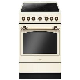 Sklokeramický sporák Amica SSR 511 TOW krémový

